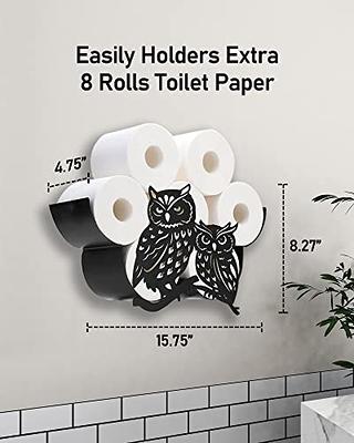 Funny Wood Toilet Paper Holder Roll Tissue Wall Mounted Papers