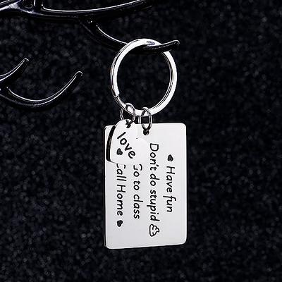  Don't Do Stupid Shit Keychain, 16th Birthday Gift, Stainless  Steel, Love Mom, Love Dad, Love Mom & Dad, Gift for Son, Gift for Daughter,  Christmas, Birthday, New Driver Gift, Adulting, Valentines