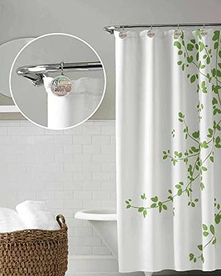 Durable Ocean Nautical Shower Curtain Set With 12 Hooks