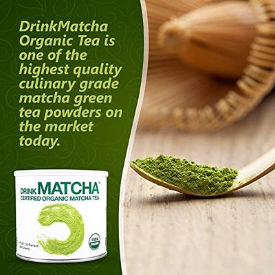 MATCHA DNA Certified Organic Matcha Green Tea Powder (16 oz TIN CAN)