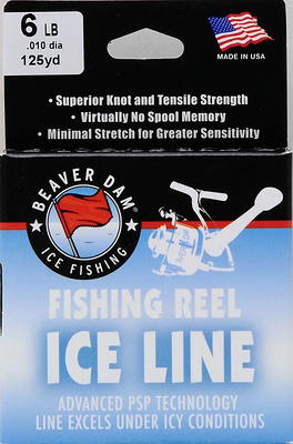 Beaver Dam 6 lb. Fishing Reel Nylon Resins Ice Line, 125 yd in Black ,  Frozen Lakes - Yahoo Shopping