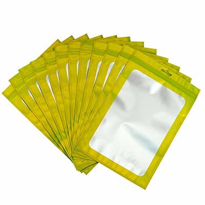 100-pack mylar packaging bags for small business sample bag smell proof  resealable zipper pouch bags