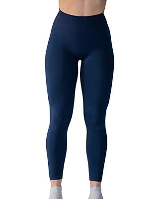 Seamless Scrunch Legging Women Yoga Pants 7/8 Tummy Control Workout Running  for Workout Fitness Sport Active Ankle Legging-25'' (S, Tuxedo Blue) -  Yahoo Shopping