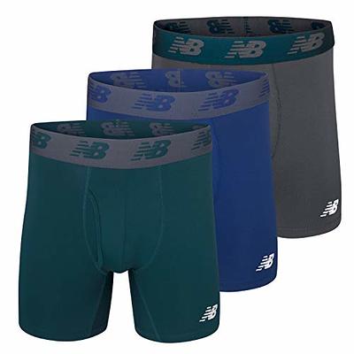 NEW BALANCE 3 PACK BOXER BRIEFS - LARGE - BLUE - UNDERWEAR