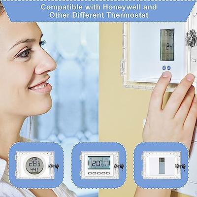 CALIDAKA Universal Thermostat Lock Box with Key Clear Thermostat Guard  Thermostat Cover for Thermostat on Wall for Most Type  Thermostat(Transparent) - Yahoo Shopping