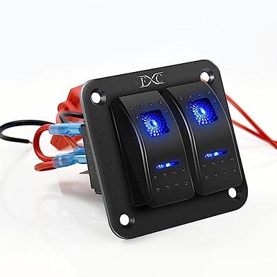Buy Wholesale China 4 Gang 12v 20 Amp Blue Led Breaker Waterproof Round  Boat Car Toggle Rocker Switch Panel & Switch at USD 2.9