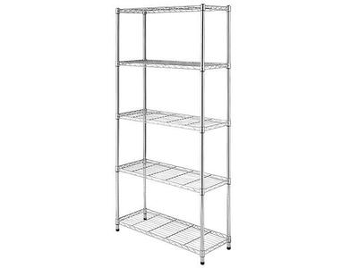 Stronghold Garage Gear Heavy Duty 5-Shelf Metal Rack Wire Decking in Textured Gray, 1000lb per Shelf 023526