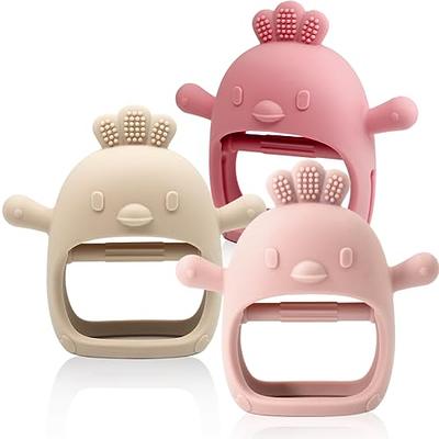 Oli & Carol Natural Rubber Teether - Fruit Shaped Teething Toy for Babies  0-12 Months | Baby Teething Relief | Teethers for Infants 0-6 & 6-12 Months