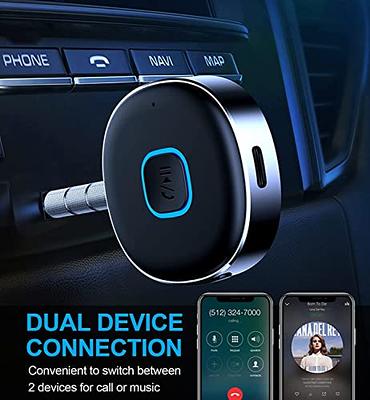 UGREEN Bluetooth Transmitter Receiver, 2 in 1 Wireless Aux Bluetooth  Adapter 3.5mm, Bluetooth 5.0, Long Battery Life, Dual Connection for Car