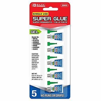 Super Glue Gel - 5 Mini Single Use Tubes