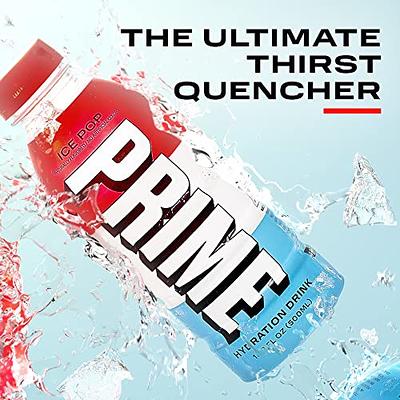  PRIME Hydration ICE POP, Sports Drinks, Electrolyte Enhanced  for Ultimate Hydration, 250mg BCAAs, B Vitamins, Antioxidants, 2g Of  Sugar, 16.9 Fluid Ounce