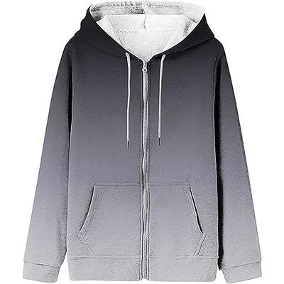 Kiosan Zip Up Hoodies For Women Fashion Autumn Gradient Printing