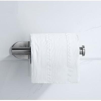 YIGII Cabinet Door Paper Towel Holder - Hanging Paper Towel Holder with  Towel Hooks, Kitchen Paper Towel Rack Over The Cabinet Door, 304-Stainless