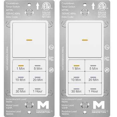 main  Electronic Countdown Timer, 120 VAC, 60 Hz, Preset Times 1