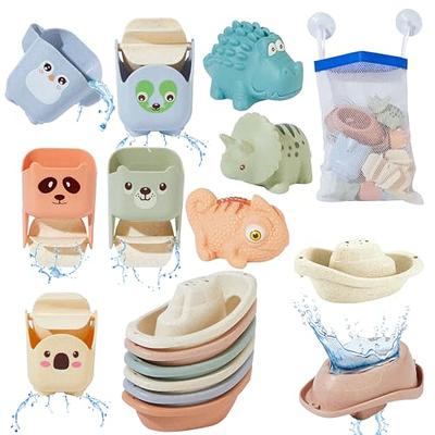 B. toys- Water Play Bath Toy Set – Baby Bath Toys – Boat & Accessories -  Tub Toys For Toddlers, Kids –Fish & Splish- 1 Year + (13 Pcs)