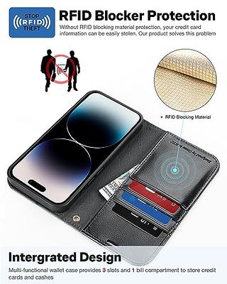 OCASE Compatible with iPhone 13 Wallet Case, PU Leather Flip Folio Case  with Card Holders RFID Blocking Kickstand [Shockproof TPU Inner Shell]  Phone