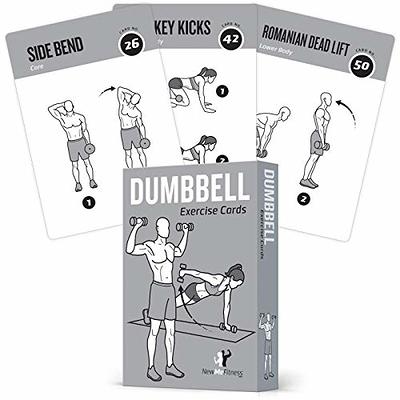 NewMe Fitness Resistance Bands Workout Cards, Instructional