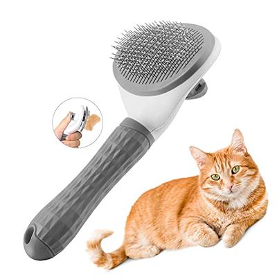 Cat Grooming Brush, Cat Brushes for Indoor Cats Shedding Self Clean Dog  Brush Shedding Brush Cat