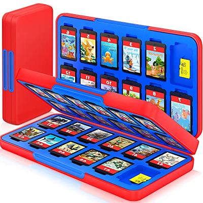 FANPL Game Case Holder for Nintendo Switch/ OLED/ Lite,12 Game Card and 12  Micro SD Card Slots Portable Storage Case for Switch, Cute Switch Cartridge