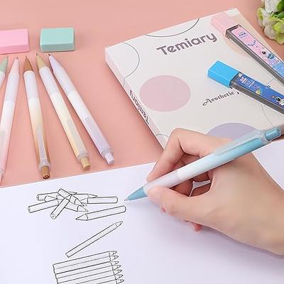 6Pcs drawing pencils Eraser Classroom Pencils Eraser Drawing Pencil