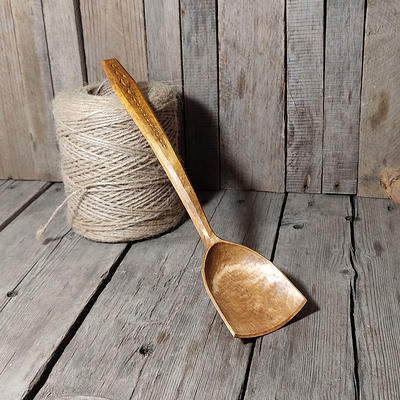 Handmade Kitchen Utensil Set 12 Wooden Spoon and Spatula Made in the USA  With Cherry, Maple, and Walnut Amish Wood Spoons 