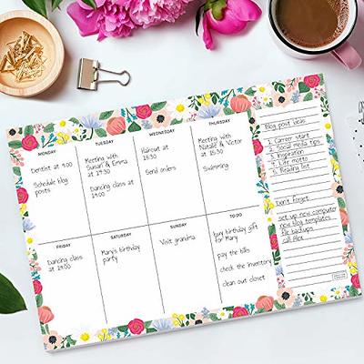  Undated Weekly Planner 2024 with Planner Stickers - A5  (5.8”x8.3) - Undated Planner Weekly Monthly for Productivity - Goal  Planner 2024, Blank Planner, ADHD Planner for Adults - Black : Office  Products