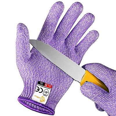 Protective Cut Resistant Gloves Level 5 Certified Work Meat Cut Wood  Carving PPE