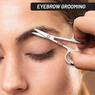 Eyebrow Trimming Scissors,2Pcs Eyebrow Trimming Scissors And Comb