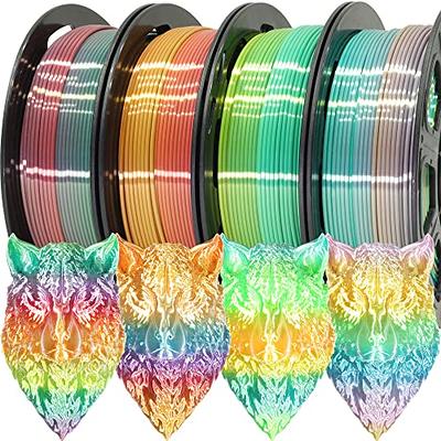 TTYT3D Transparent Multi Rainbow Fast Color Change PLA 3D Printing Filament,  1KG 2.2LBS 1.75mm 3D Printing Mutli Color PLA Material, Widely Support for  3D Printer, Beautiful Natural Rainbow PLA - Yahoo Shopping