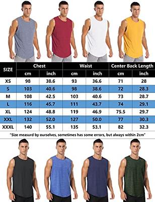 Amussiar Mens 3 Pack Gym Tank Tops Dry Fit Running Basketball Workout  Muscle Tee Stringer Bodybuilding T-Shirts (Black/Navy Blue/Grey Large) -  Yahoo Shopping