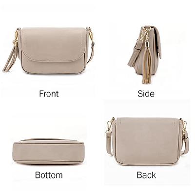 EVVE Small Crossbody Bag for Women Trendy Flap Saddle Purses with