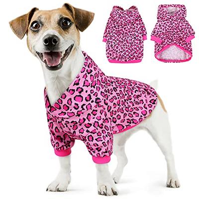 Leopard Hoodie Dog Sweater