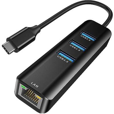 uni USB C to Ethernet Adapter with 100W Charging Port, 1Gbps