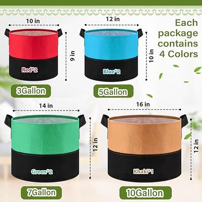 Grow Bags - 7 Gallon Colored Fabric Pots