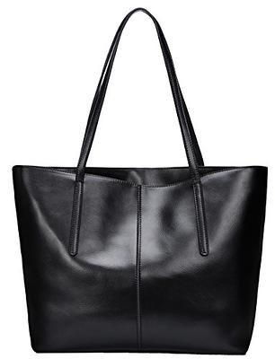  Kattee Soft Genuine Leather Tote Bags for Women Casual