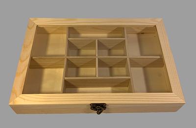 10 Compartment Organizer Box, Unfinished Jewelry Organizer, Crystal Storage  Box, Craft Storage, Bead Tray, Wood - Yahoo Shopping