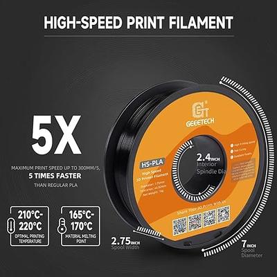  Official Creality PLA Filament 1.75mm, Hyper PLA High Speed  30-600mm/s 3D Printer Filament PLA, 1KG(2.2lbs) Spool Black PLA,  Dimensional Accuracy +/-0.02mm, Fit Most FDM 3D Printer : Industrial &  Scientific