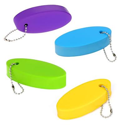 Boao Foam Floating Keychain Oval Float Key Ring Key Float Foam Keychain for Boating, Fishing, Sailing and Outdoor Sports