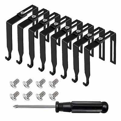 Ripeng 40 Pcs Cubicle Hooks for Fabric Wall, Cubicle Picture Hangers Clips,  Fabric Panel Wall Push Pin Hooks for 20 Lbs Office Kitchen Home Hanging