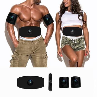Abs Stimulator, Muscle/Abdominal Toner - Stimulating Belt, Training Device  for Muscles- Wireless Portable to-Go - Sculpting at Gym, Home- Fitness