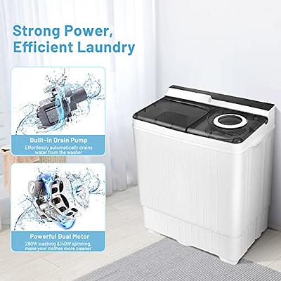 Giantex Portable Washing Machine, 2 in 1 Laundry Washer and