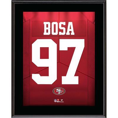 Nick Bosa San Francisco 49ers Autographed 16 x 20 White Jersey Shrug  Photograph