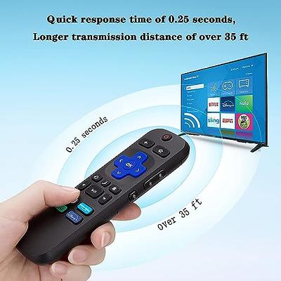 (Pack of 2) Replacement Remote Control Only for Roku TV, Compatible for TCL  Roku/Hisense Roku/Onn Roku/Philips Roku Smart TVs(Not for Stick and Box)