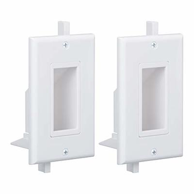 Buyer's Point Recessed Low Voltage Cable Wall Plate, Easy to Mount Out –  Totality Solutions Inc.