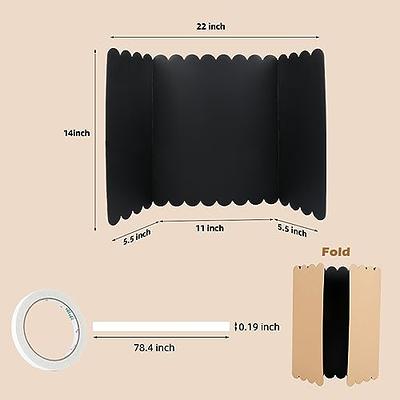 BAZIC Trifold Presentation Board 36 X 48 Black, Tri-Fold Corrugated  Poster Boards, Cardboard for Display Boards Science Fair Art Project,  24-Pack