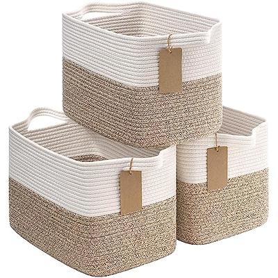 Small Baskets [6-Pack] Baskets For Organizing, Fabric Storage Bins With  Handles, Baskets For Gifts Empty, Cloth Baskets, Decorative Storage Baskets  Fo - Yahoo Shopping