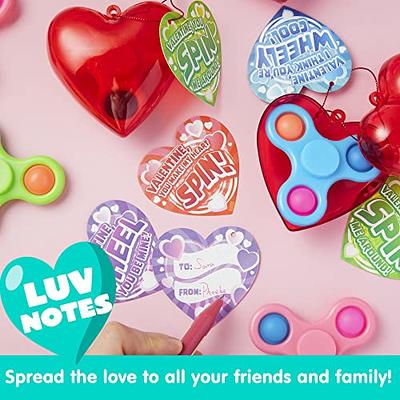 JOYIN 28 Pcs Valentine's Day Filled Heart with Fidget Spinner and  Valentine's Card for Valentine Party Favor, Classroom Exchange Prize  Supplies, Valentine's Gifts - Yahoo Shopping