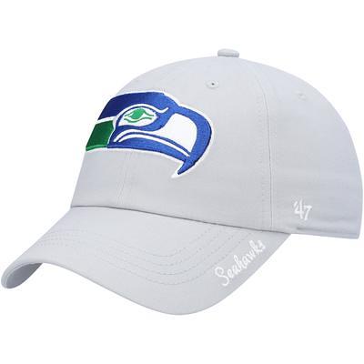 Men's '47 College Navy/White Seattle Seahawks Denali Trucker Clean Up  Snapback Hat