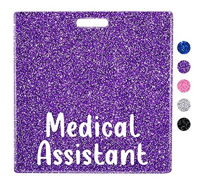 MA Life Badge Reel Retractable Medical Assistant ID Holder Glitter