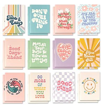 Cinrobiye 24 Pcs Mini Colorful Notebooks, Funny Motivational Journals  Notepads Inspirational Notepads Small Pocket Notebook for Kids Teacher  School Office Gift Bulk Prizes Travel Supplies (Black) - Yahoo Shopping